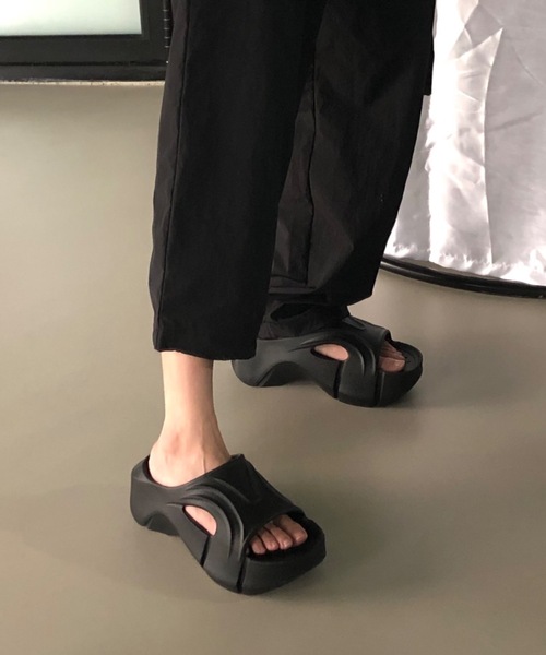 「Didot.showroom」 フラットサンダル 22.5cm ブラック レディース_画像9