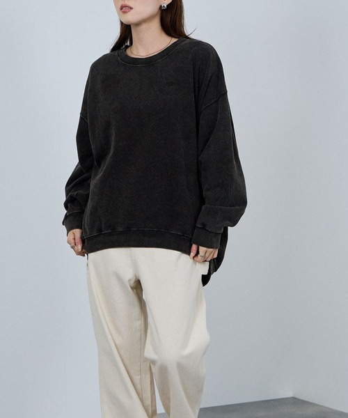 NAVY トレーナー スウェット ヘビー裏毛スウェット ヴィンテージ加工