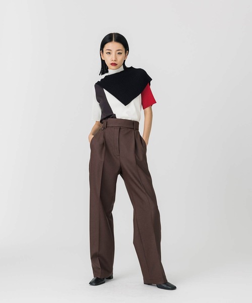 「UNITED TOKYO」 半袖ニット FREE ブラウン レディース_画像2