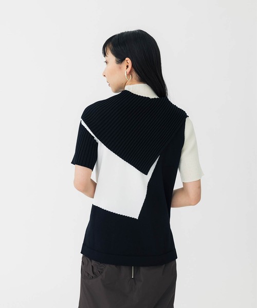 「UNITED TOKYO」 半袖ニット FREE ブラウン レディース_画像7