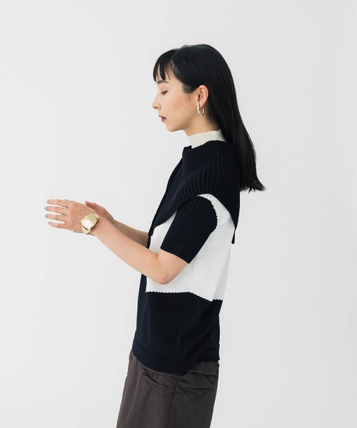 「UNITED TOKYO」 半袖ニット FREE ブラウン レディース_画像8