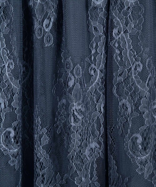 「DRESS PLUS」 半袖ワンピース M ボルドー レディース_画像5