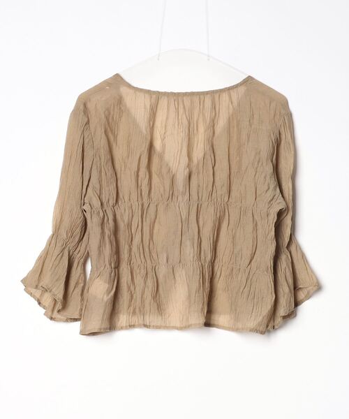 [Re:EDIT] длинный рукав блуза M Brown женский 