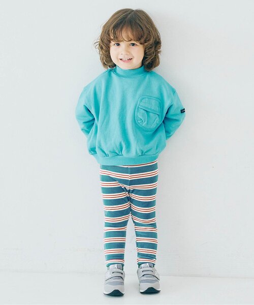 パンツ 「ジュニア対応」ベロアタッチのメルティ起毛フリースぬくぬくレギンス キッズ 子供服 男の子 女の子 | p.premier | 13