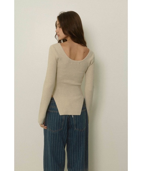 ALEXIA STAM（アリシアスタン） ニット セーター Square Hem Knit Top