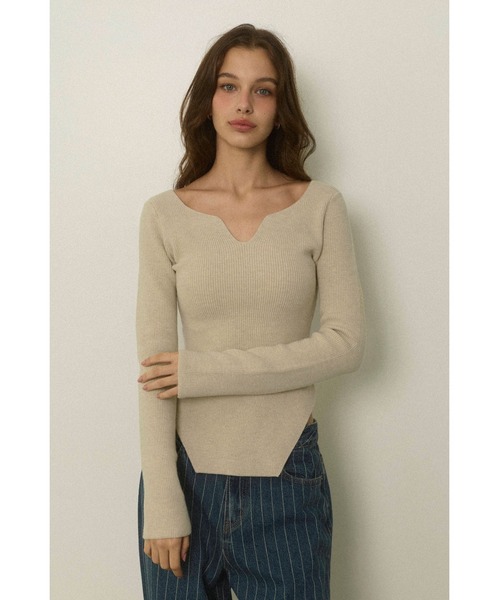 Wellness Padded Rib Top/UVカットパッドinリブスクエアトップス