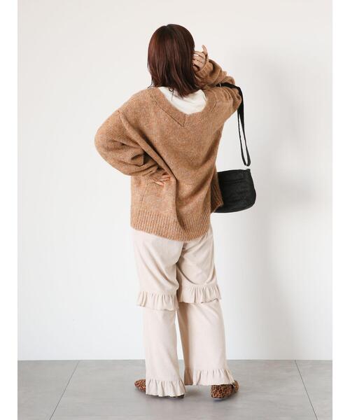 「ehka sopo」 ニットカーディガン F ブラウン レディース_画像7