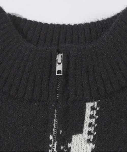 その他 Ume U：UME（ユーム） セーター ニット Half Zip Jacquard Sweater メンズ