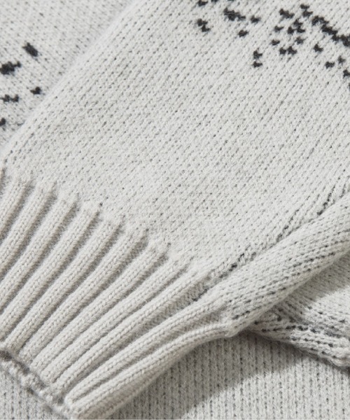 U：UME（ユーム） セーター ニット Half Zip Jacquard Sweater メンズ