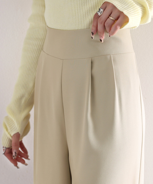 「RIRIYANO」 スラックス LARGE チャコールグレー レディース_画像8