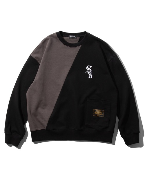 「Subciety」 スウェットカットソー X-LARGE ブラック メンズ_画像2