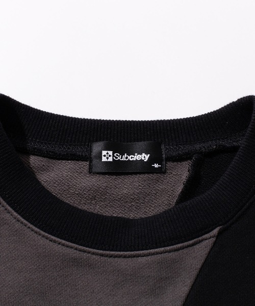 「Subciety」 スウェットカットソー X-LARGE ブラック メンズ_画像5