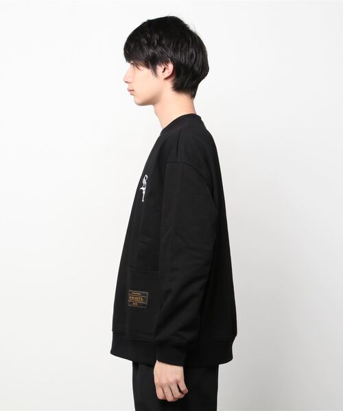「Subciety」 スウェットカットソー X-LARGE ブラック メンズ_画像8