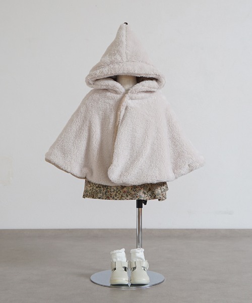 Hoppetta（ホッペッタ） ポンチョ 「」とんがり帽子リバーシブルマント