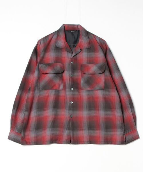 ビームス　長袖シャツ BEAMS（ビームス） 長袖シャツ L レッド メンズ : ZOZOTOWN Yahoo!店