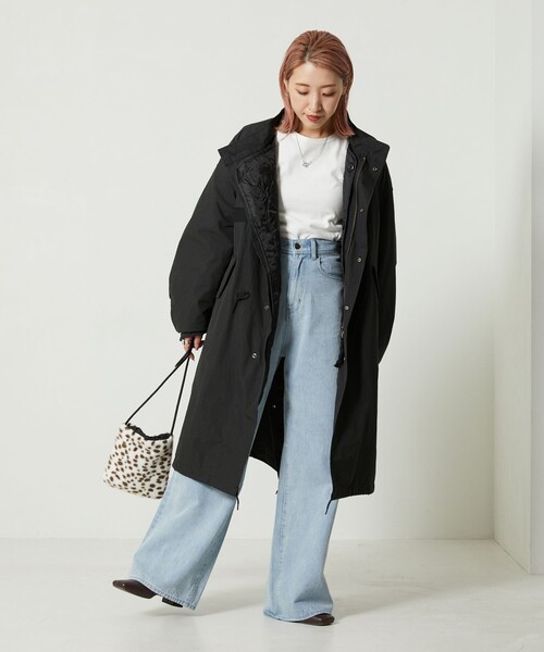 FREAK'S STORE（フリークスストア） モッズコート フリ- ブラック