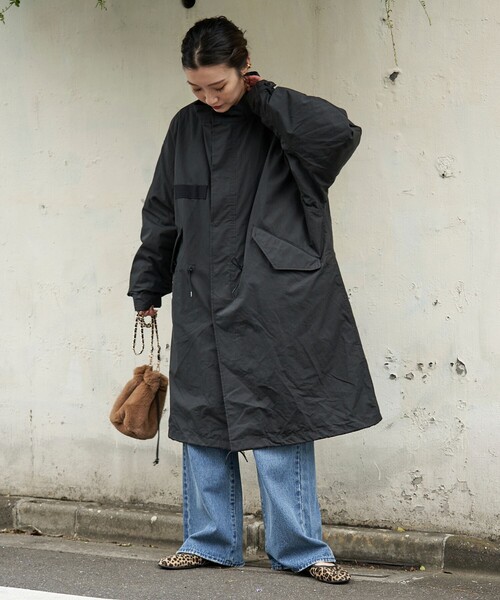 FREAK'S STORE（フリークスストア） モッズコート フリ- ブラック