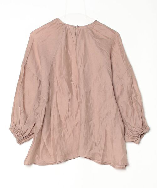 「Louere」 7分袖ブラウス MEDIUM モカ レディース_画像2