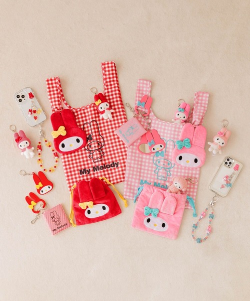 Me%（ミィパーセント） ポーチ 「マイメロディ」カラビナツキクリア