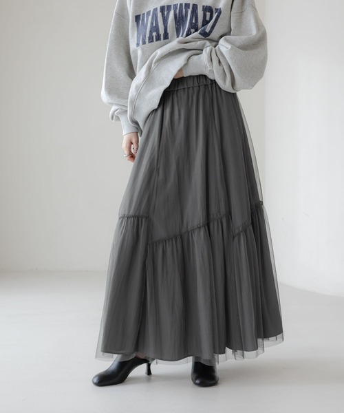 ローリーズファーム ♡ チュールアソートティアードスカート LOWRYS FARM｜チュールアソートティアードスカート | Rakuten Fashion