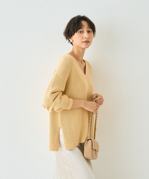 Rouge vif Anna（ルージュヴィフアンナ） ニット セーター 片畦ハートV