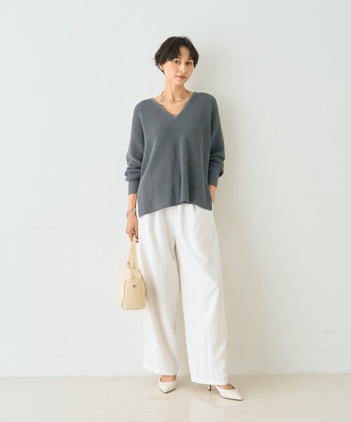 Rouge vif Anna（ルージュヴィフアンナ） ニット セーター 片畦ハートV