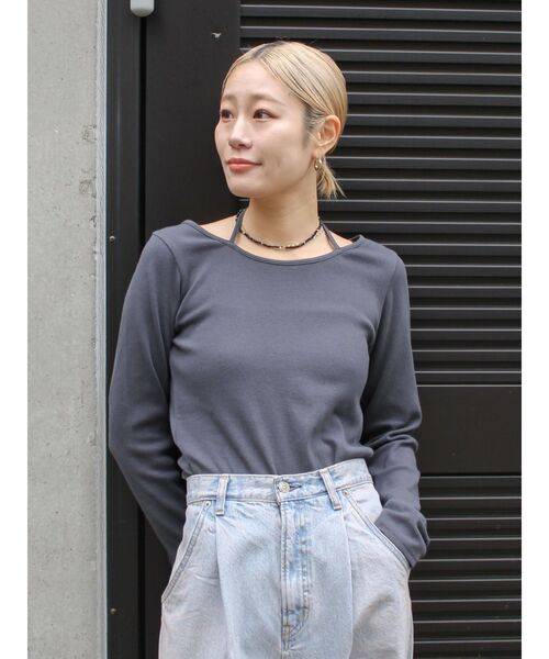 Ungrid（アングリッド） tシャツ リボンデザインロングスリーブTee