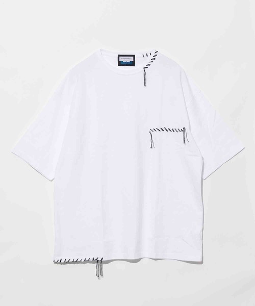 「MAISON SPECIAL」 半袖Tシャツ 1 ブラック メンズ_画像5