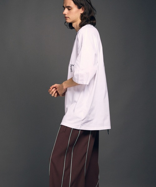 「MAISON SPECIAL」 半袖Tシャツ 1 ブラック メンズ_画像7