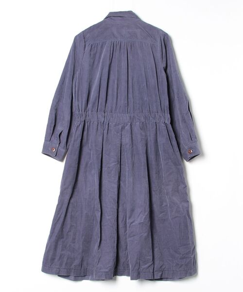「LOISIR」 シャツワンピース 38 ネイビー レディース_画像2