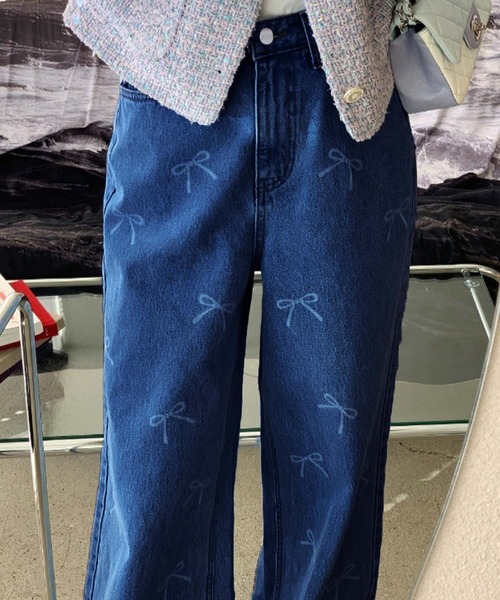 「Doula Doula」 デニムパンツ L ライトブルー レディース_画像7