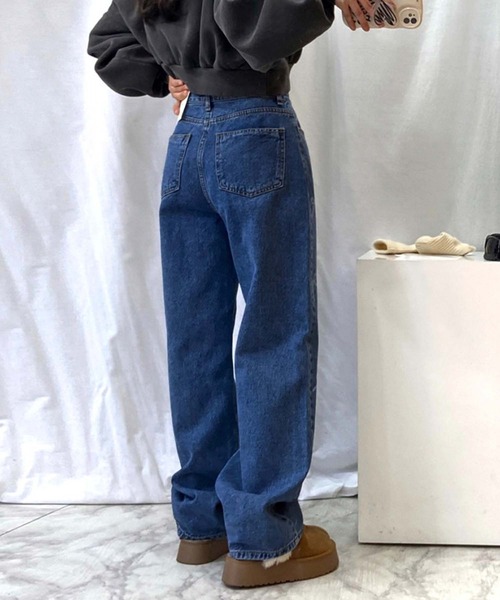 「Doula Doula」 デニムパンツ L ライトブルー レディース_画像8