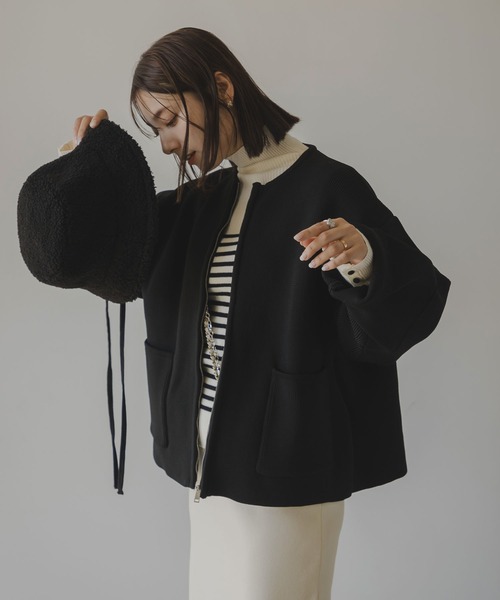 「rectangle」 ハット FREE アイボリー レディース_画像2