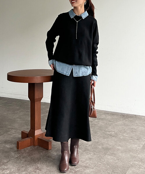 「Chez toi」 セットアップ FREE ブラック レディースの画像3