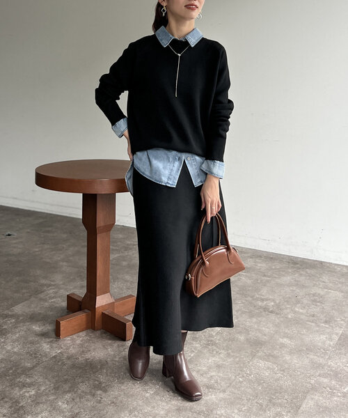 「Chez toi」 セットアップ FREE ブラック レディースの画像4