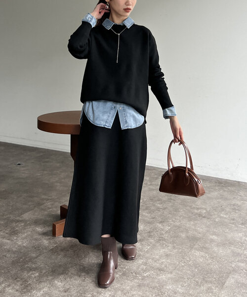 「Chez toi」 セットアップ FREE ブラック レディースの画像5