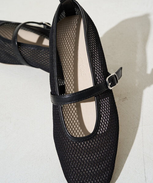 jeffreycampbell/バレエパンプス/ブラック/メッシュ/38 Jeffrey Campbell（ジェフリーキャンベル） バレエシューズ パンプス