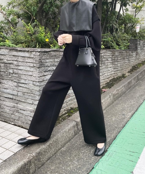 「PERNA」 オールインワン FREE ブラック レディース_画像9