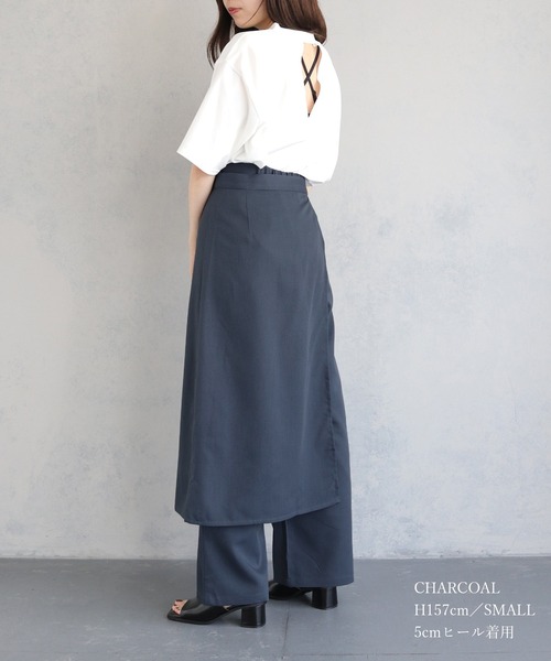 「&g'aime」 スラックス SMALL チャコールグレー レディース_画像5