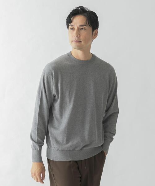 「URBAN RESEARCH ROSSO MEN」 長袖ニット LARGE グレー メンズ_画像3