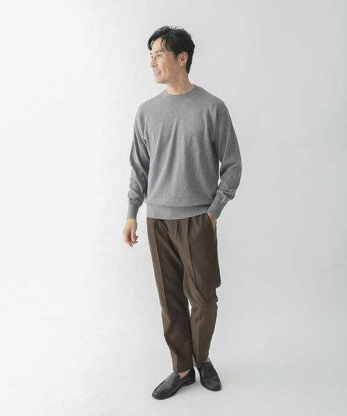 「URBAN RESEARCH ROSSO MEN」 長袖ニット LARGE グレー メンズ_画像4