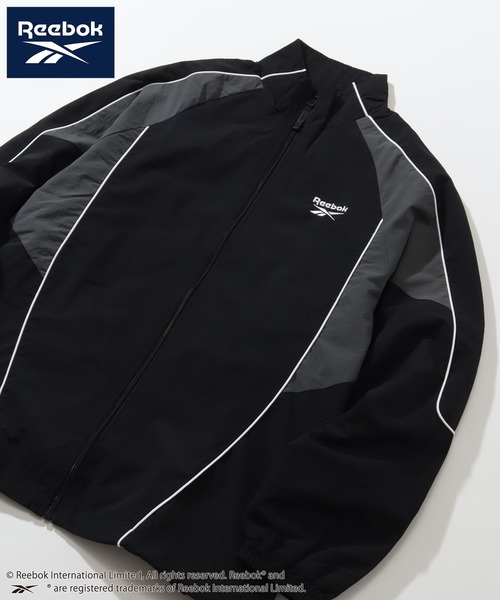 「Reebok」 ナイロンブルゾン L ブラック メンズの画像
