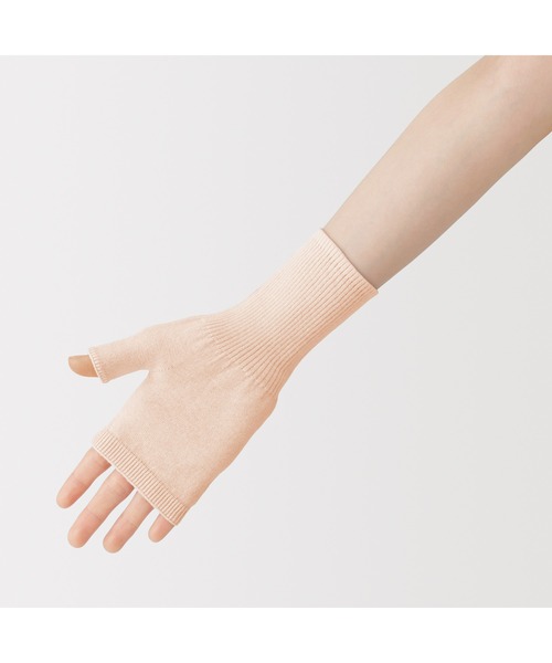 無印良品（MUJI） アームカバー uvカット UVカット強撚コットン