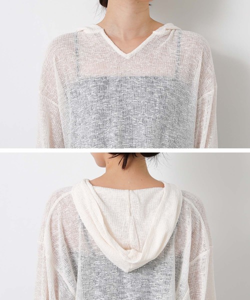 CHIGNON（シニヨン） tシャツ シアーフーディーカットソー レディース 