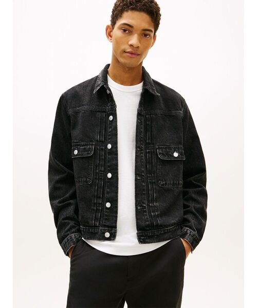 TOMMY JEANS（トミー・ジーンズ） ブルゾン アウター プリーツデニム