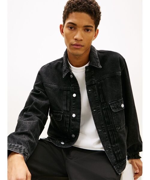 TOMMY JEANS（トミー・ジーンズ） ブルゾン アウター プリーツデニム