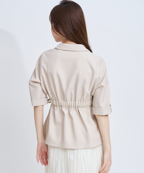 NOELA（ノエラ） ブラウス シャツ ウエストギャザーブラウス