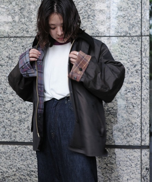 「Barbour」 ブルゾン 42 セージグリーン メンズ_画像2