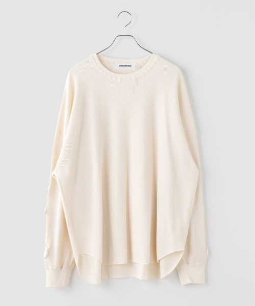 DISCOVERED（ディスカバード） tシャツ BONE CROCHET WAFFLE CUTSEWN