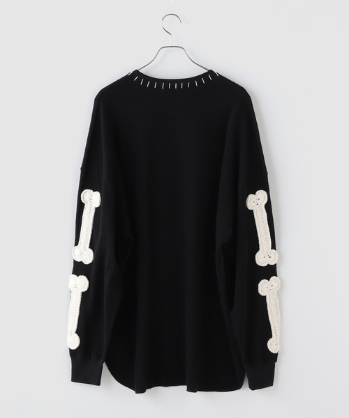 DISCOVERED（ディスカバード） tシャツ BONE CROCHET WAFFLE CUTSEWN